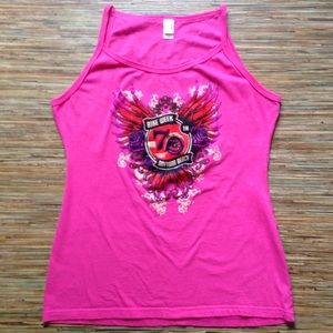 Bike Week Halter Top Pink 70th Ann. Vintage 2011